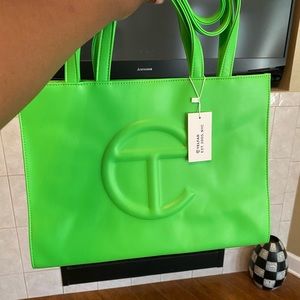 COPY - Highlighter Green Telfar Bag